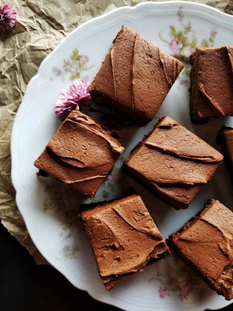 brown-butter-oatmeal-chocolate-stout-brownies-with-mocha-frosting